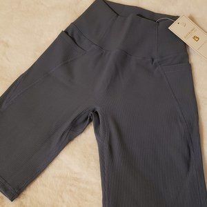 Ribbed Buffbunny Material Girl Biker Shorts